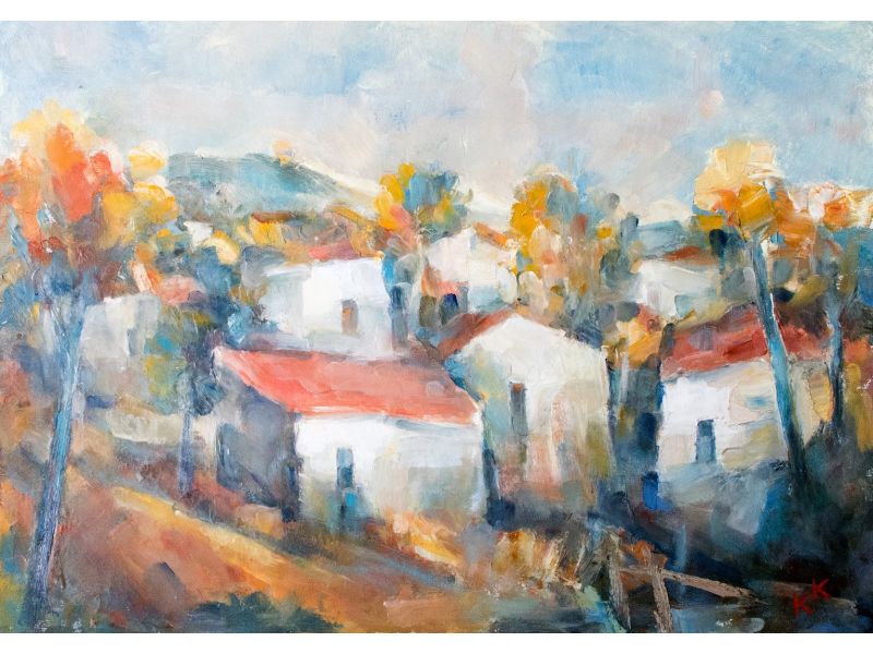 Пейзаж-70x50 cm - Кънчо Кънчев