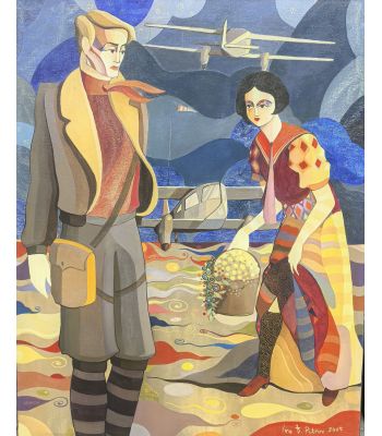 En EL Aeropuerto-Композиция-73x91 cm - Иво Петров