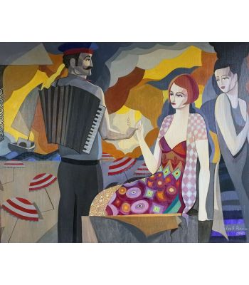 En LA Plaja-Композиция-91x73 cm - Иво Петров